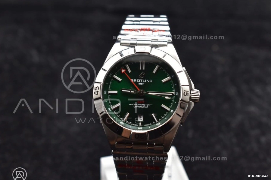 Best 40mm Automatic Green SS Bracelet Factory GMT Dial Edition Chronomat A Breitling BLS OnTrend On 534 1:1 0907